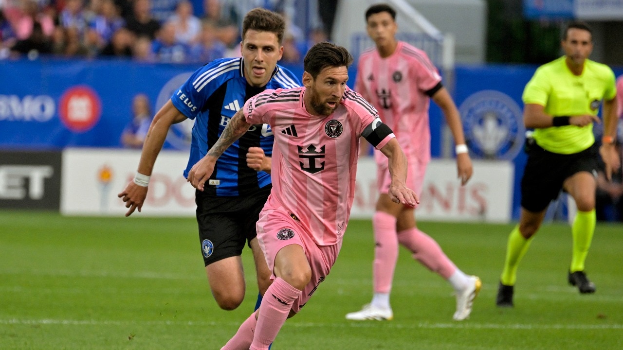 Lionel Messi scores stunning solo goal vs Montreal. (Reuters Photo) Lionel Messi celebrates his goal